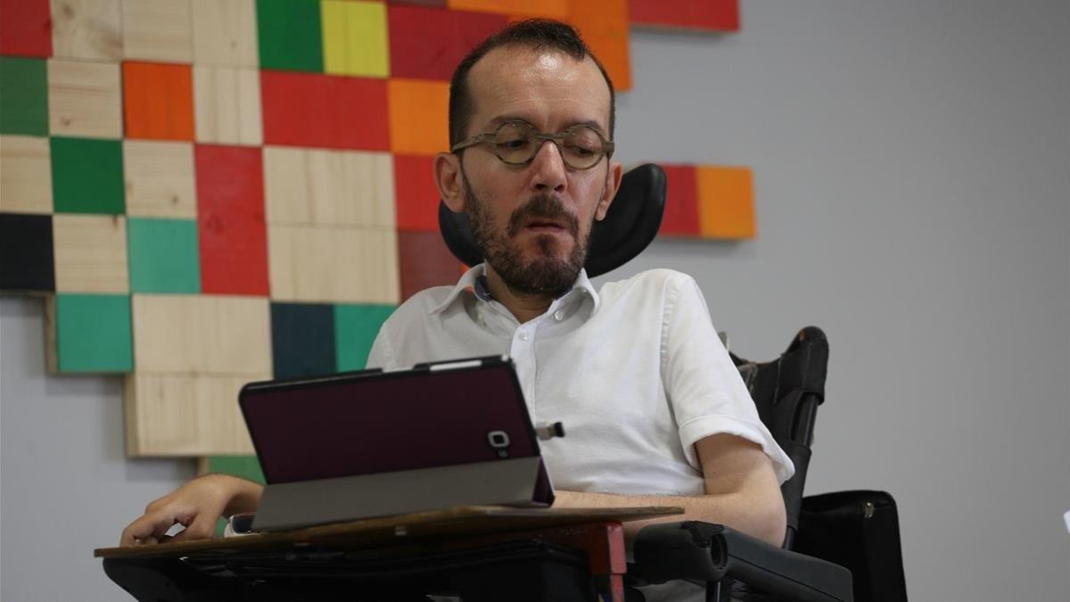 El portavoz de Unidos Podemos, Pablo Echenique, en una imagen de archivo.