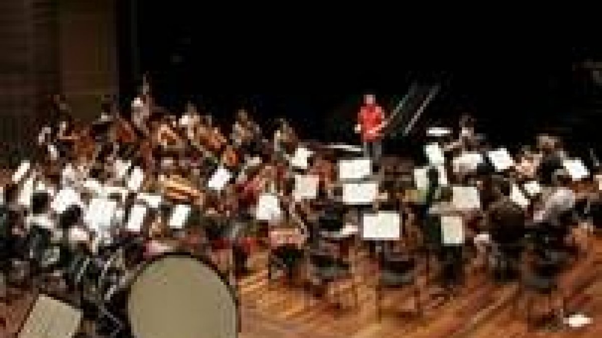 Ensayo previo al concierto de la Joven Orquesta de Andalucía