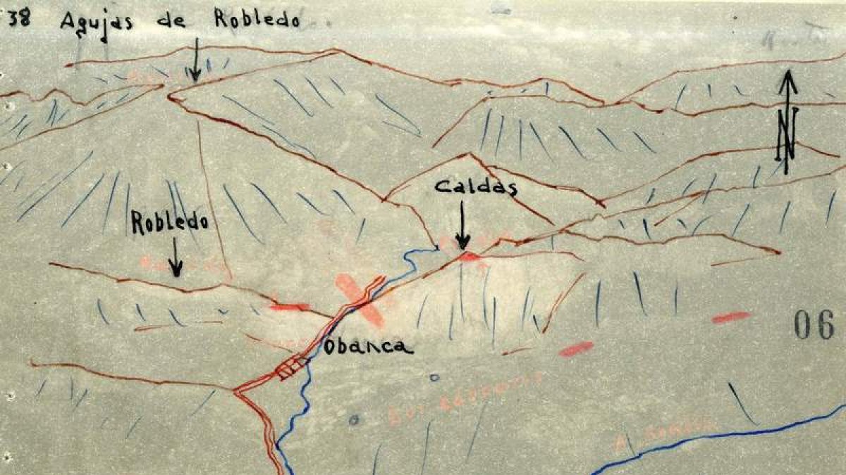 Imagen cartográfica de la montaña de León.