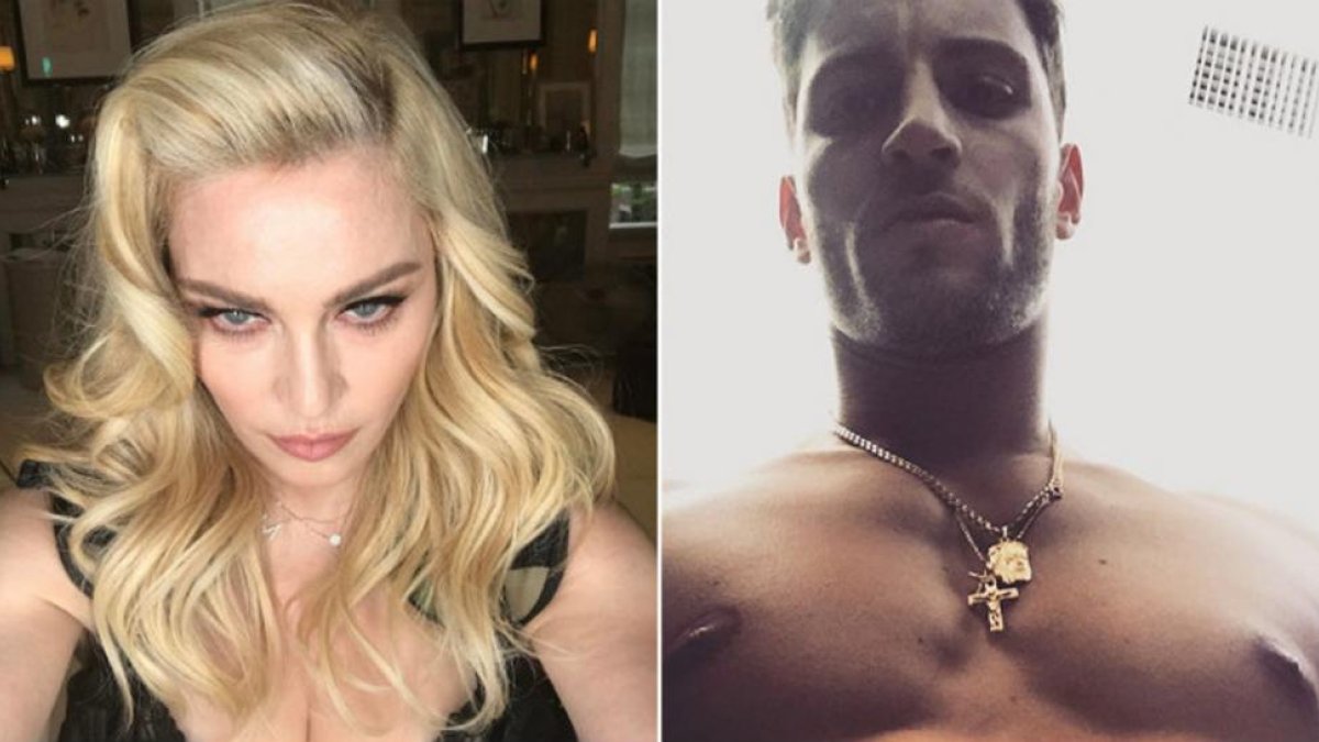 Madonna y el modelo luso Kevin Sampaio, su nuevo amor.