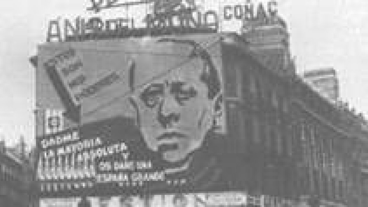 Propaganda de José María Gil Robles, candidato por León, en Madrid