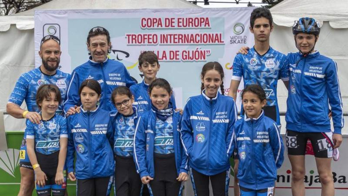 El CP Villaquilambre firmó una destacada actuación en Gijón. DL