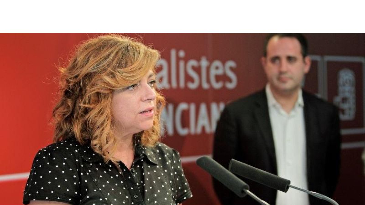 La coordinadora del Comité Electoral del PSOE para los comicios generales del 20 de noviembre, Elena Valenciano.