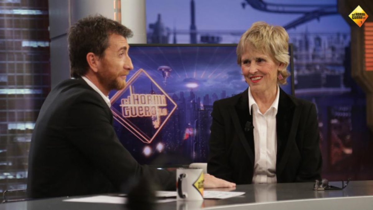Mercedes Milá, en el programa de Antena 3 'El hormiguero', con Pablo Motos.