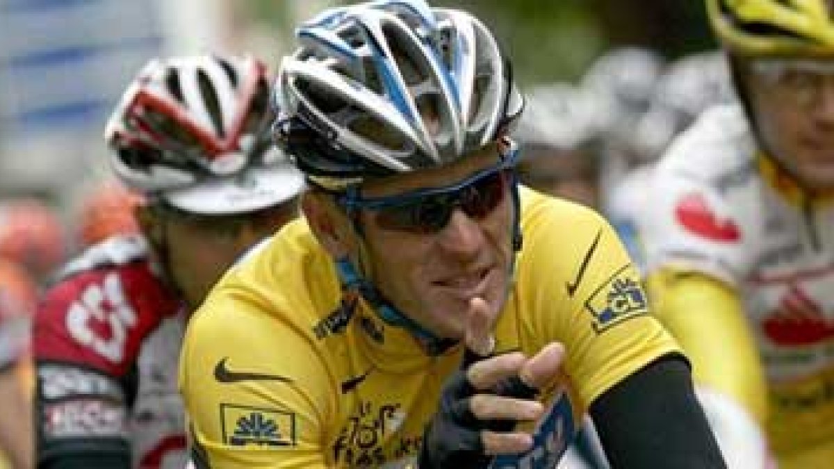 El seis veces campeón del Tour de Francia, el americano Lance Amstrong.