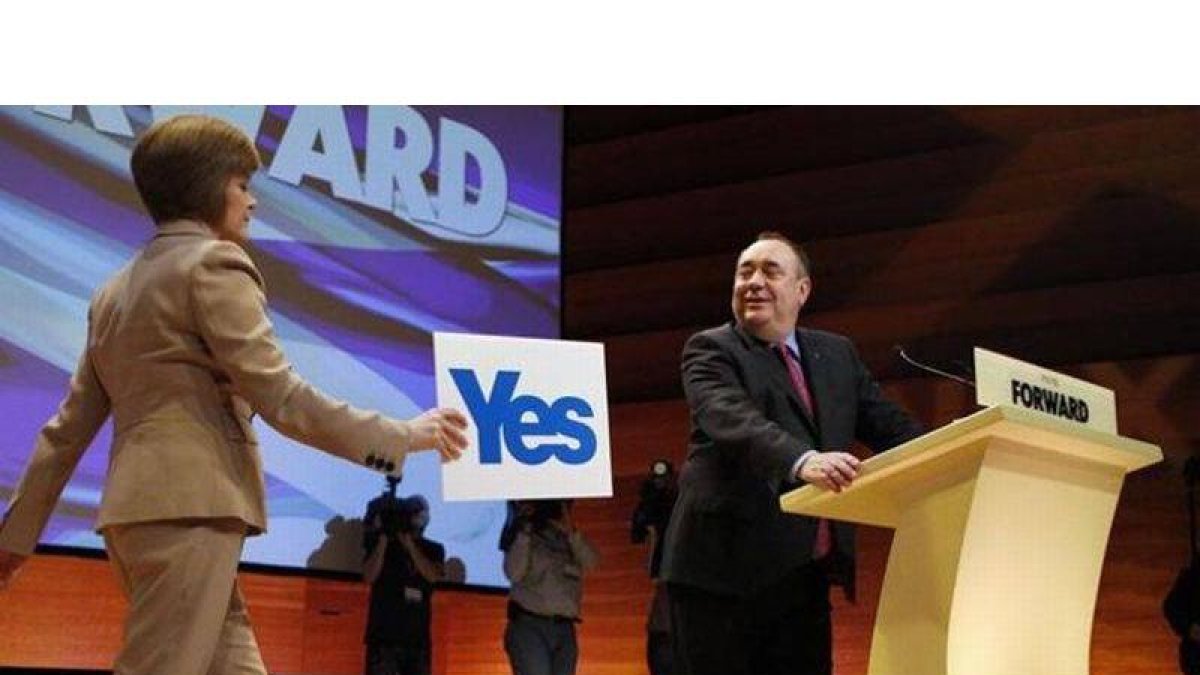 Sturgeon y Salmond en el congreso del SNP, el pasado octubre.