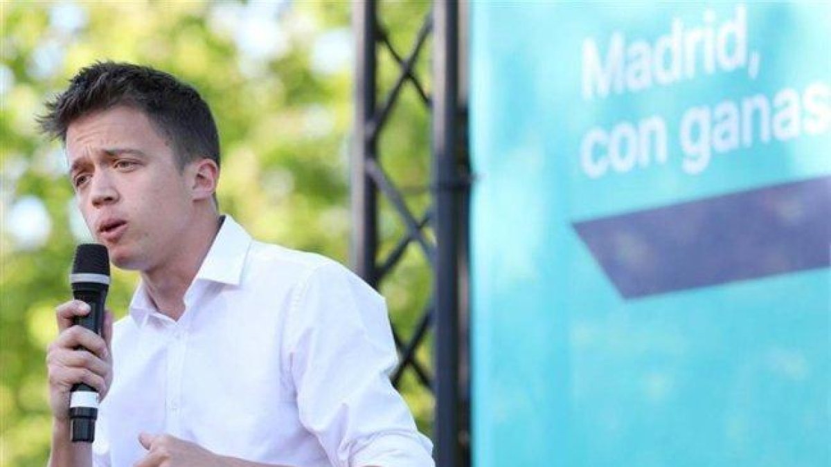 El candidato de Más Madrid a la Presidencia de la Comunidad, Íñigo Errejón.