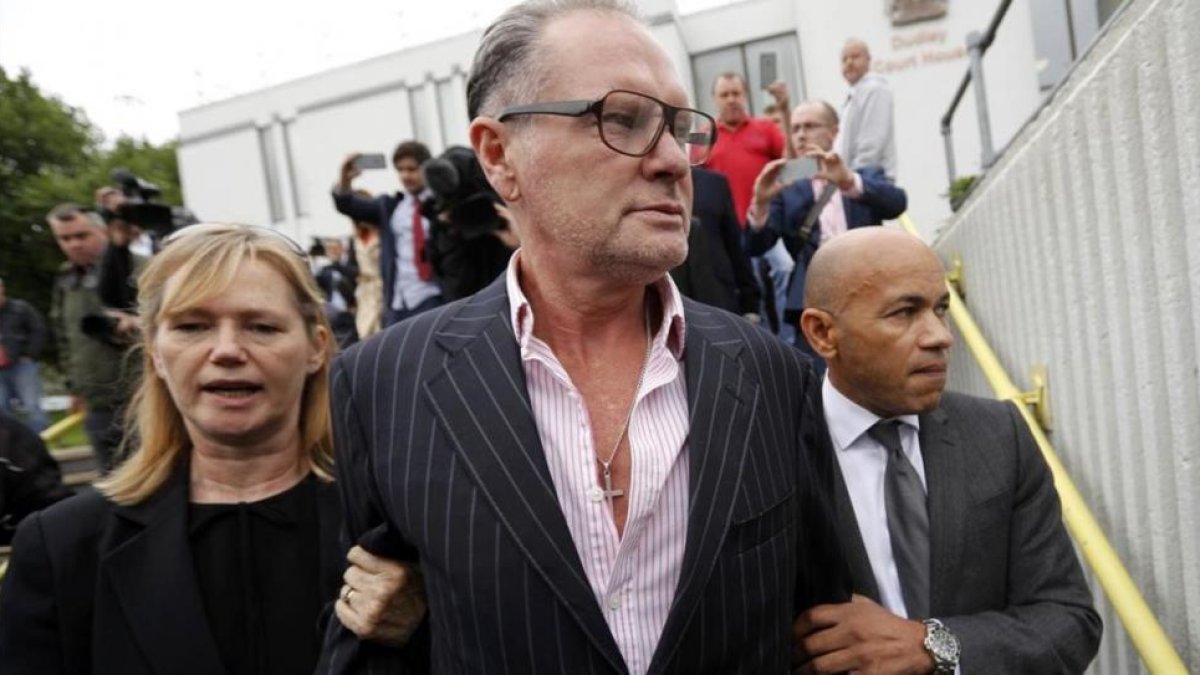 Paul Gascoigne, en septiembre pasado, saliendo de un juicio.