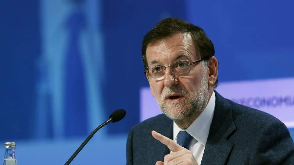 Rajoy durante su intervención en la XXX Reunión del Círculo de Economía de Sitges