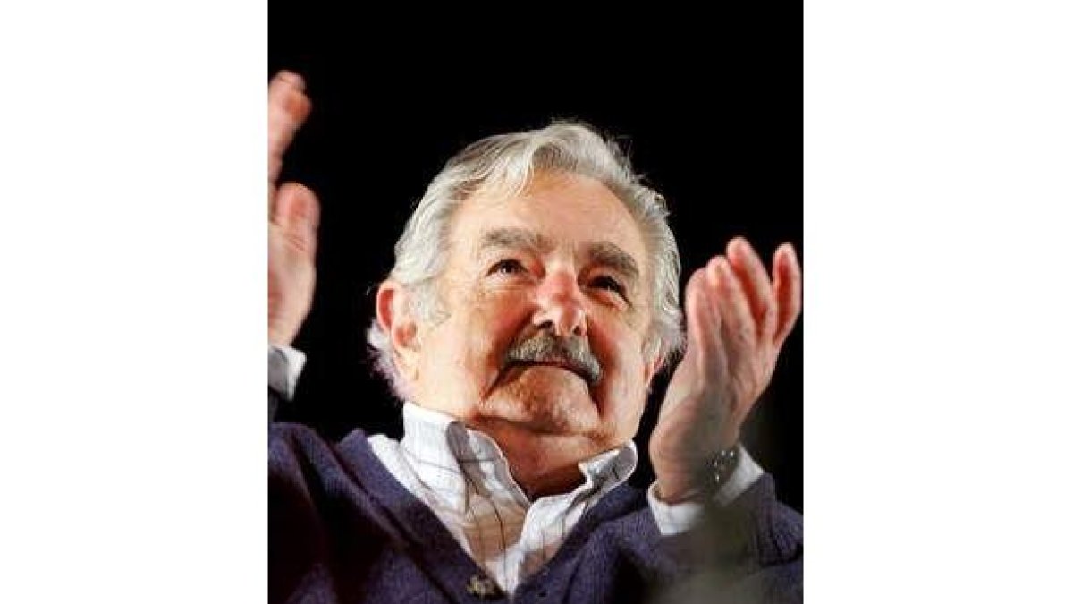 El candidato presidencial del Frente Amplio José Mujica.