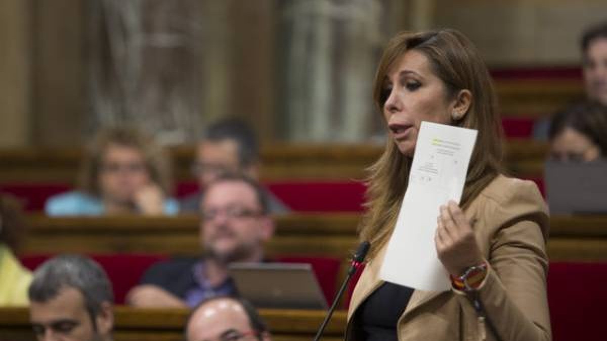 Alícia Sánchez-Camacho, en una reciente intervención en el Parlament.
