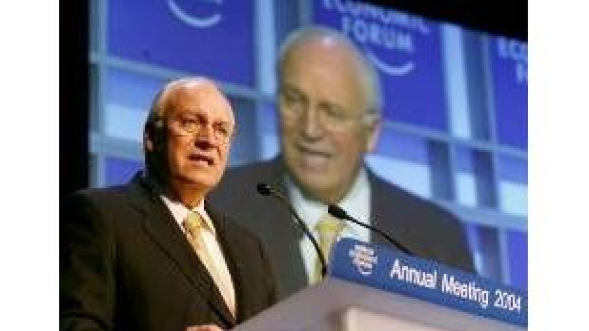 Cheney en la reunión de Davos