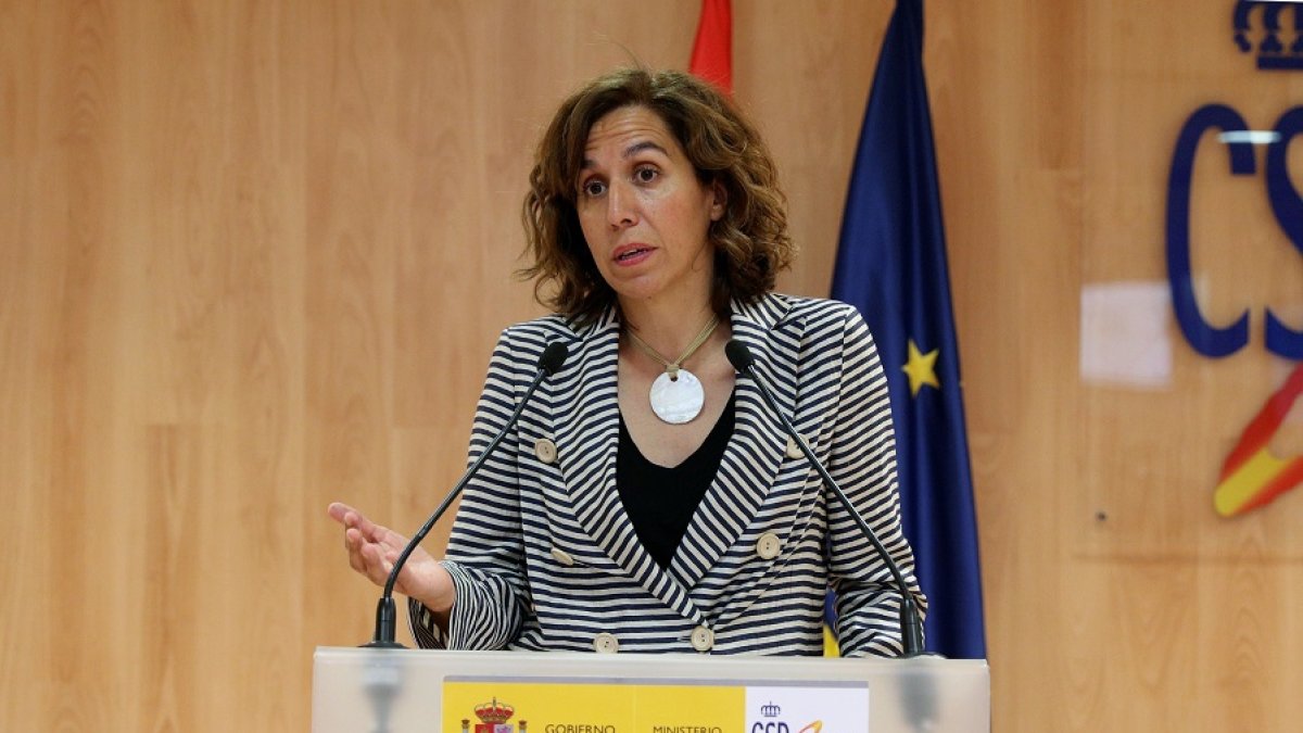 La presidenta del CSD, Irene Lozano. RODRIGO JIMÉNEZ / EFE
