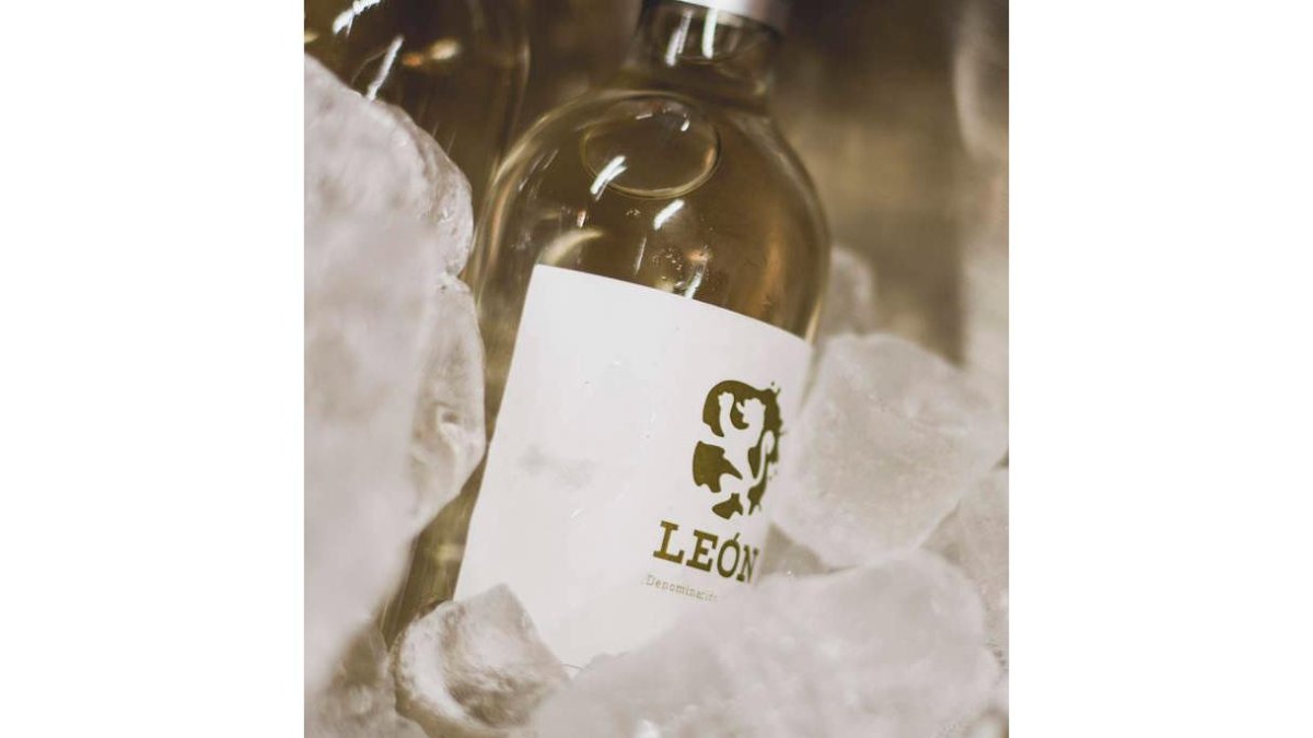 Una botella de vino blanco Albarín de la DO León. DL