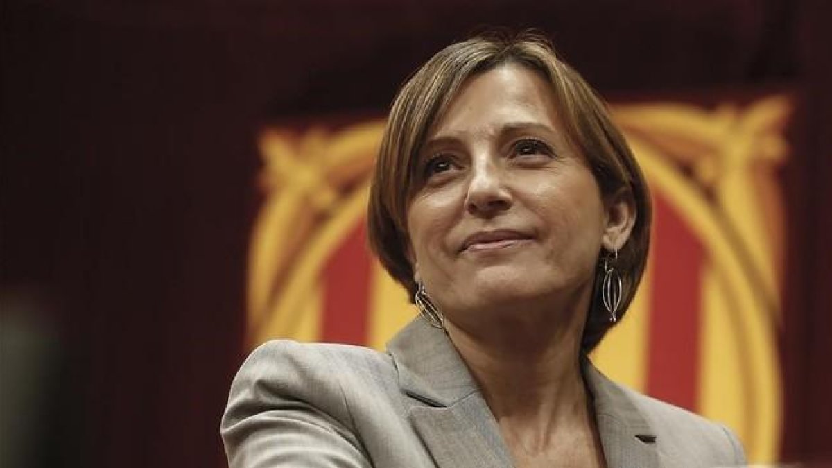 La presidenta del Parlament, Carme Forcadell, en la Cámara catalana el pasado noviembre.