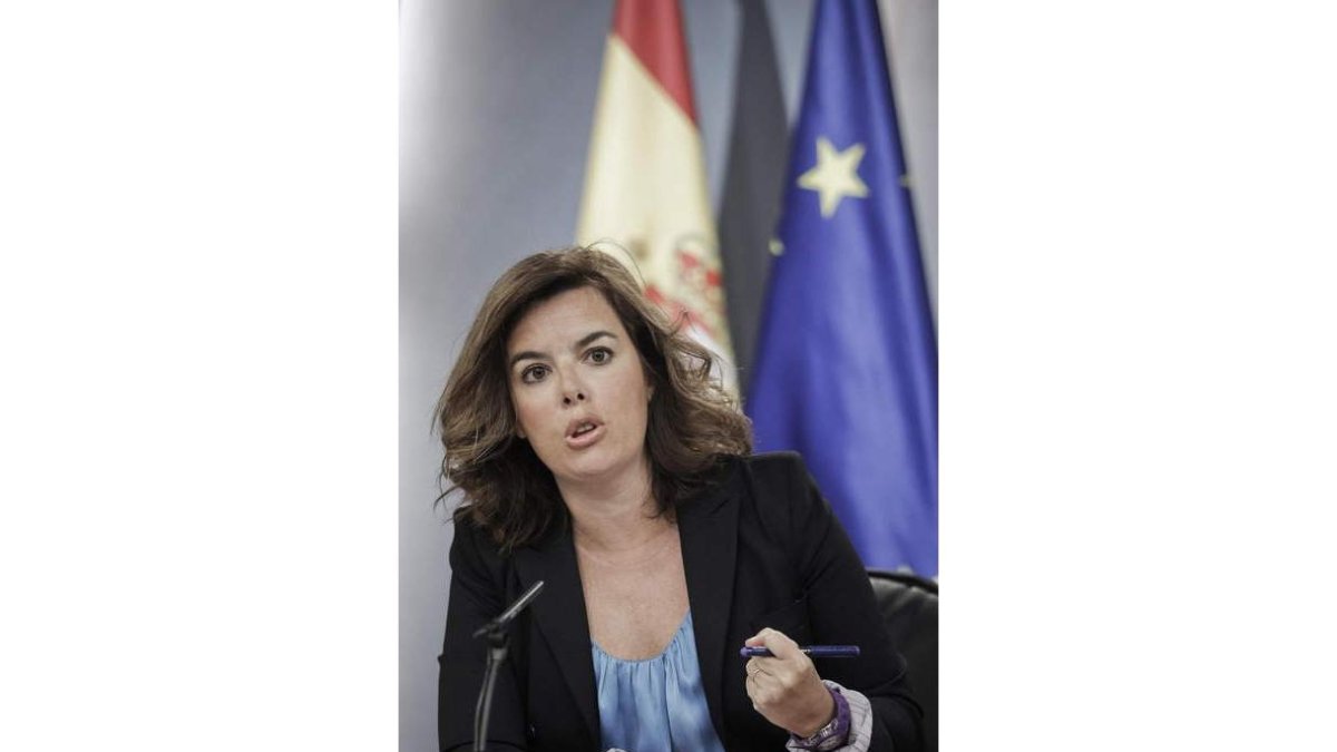 Soraya Sáenz de Santamaría en una imagen de archivo.
