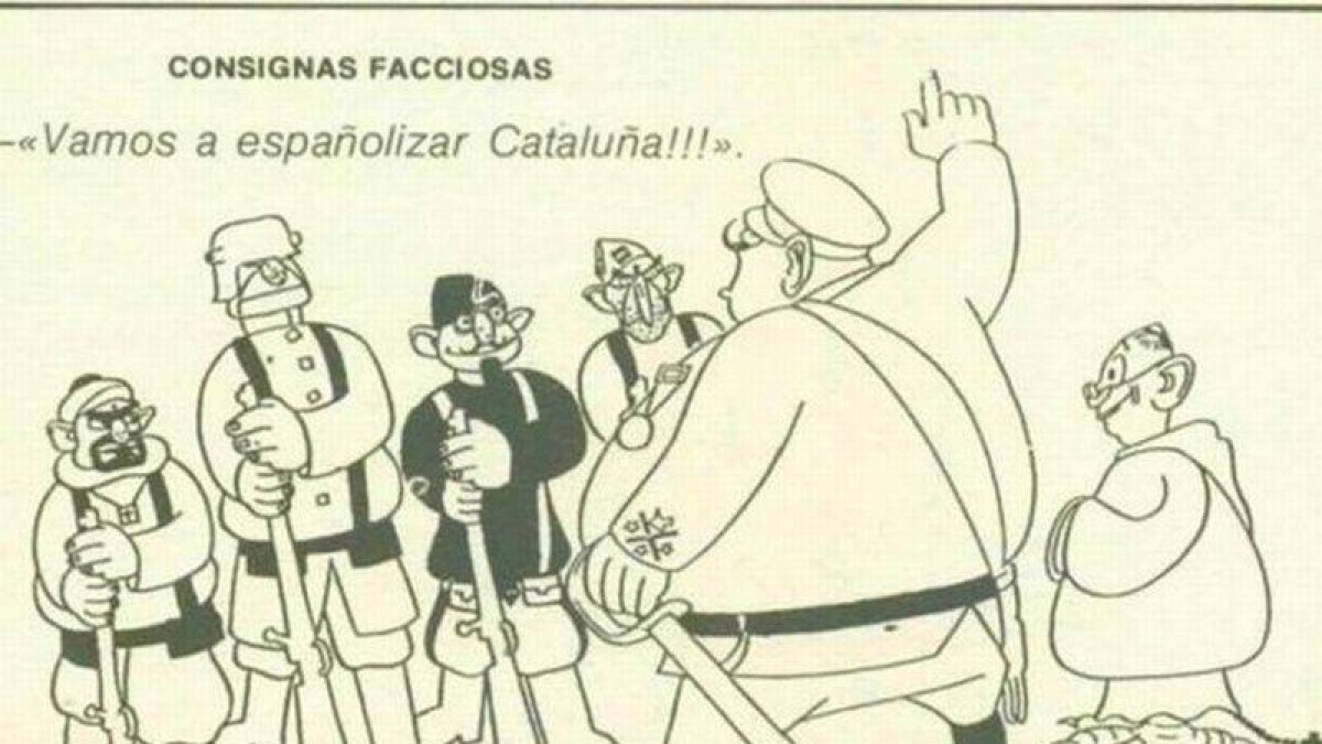 Viñeta de la revista 'Esquella de la Torratxa', publicada el 5 de marzo de 1937.