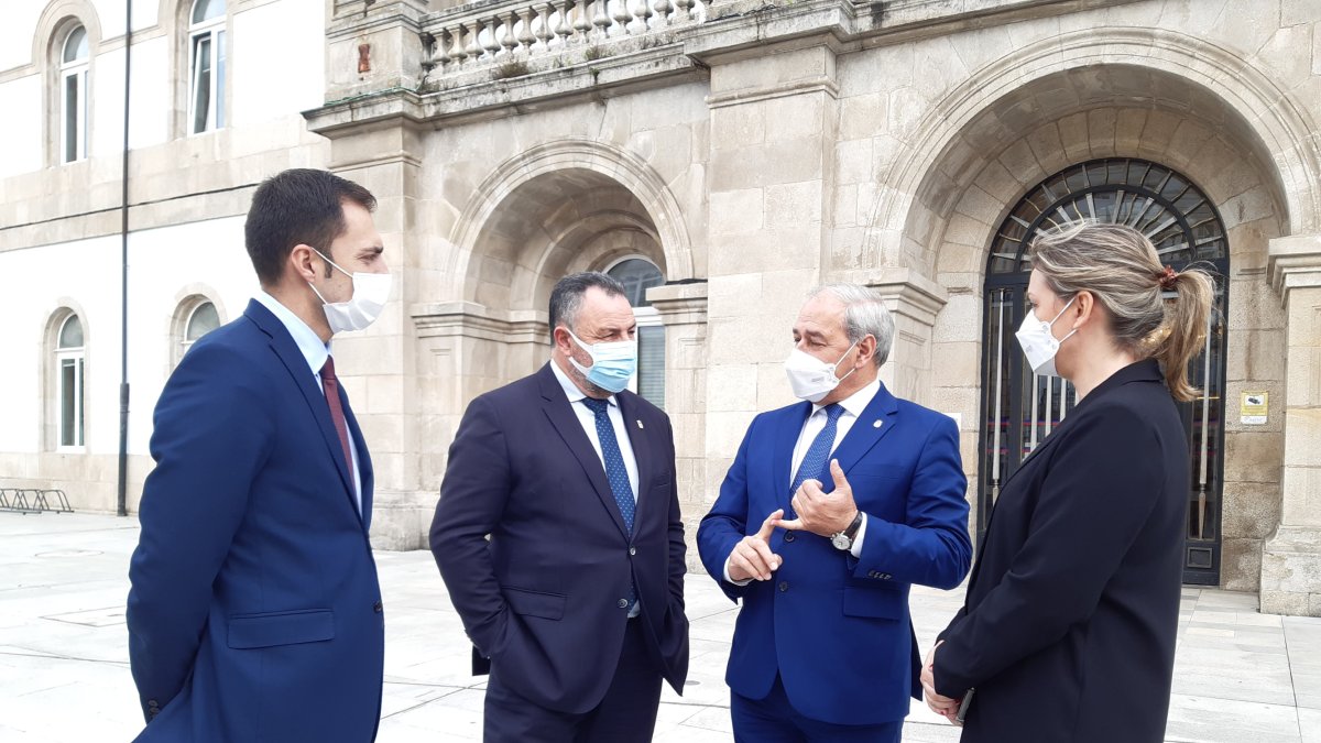 Los presidentes de las diputaciones de León y Lugo. DL