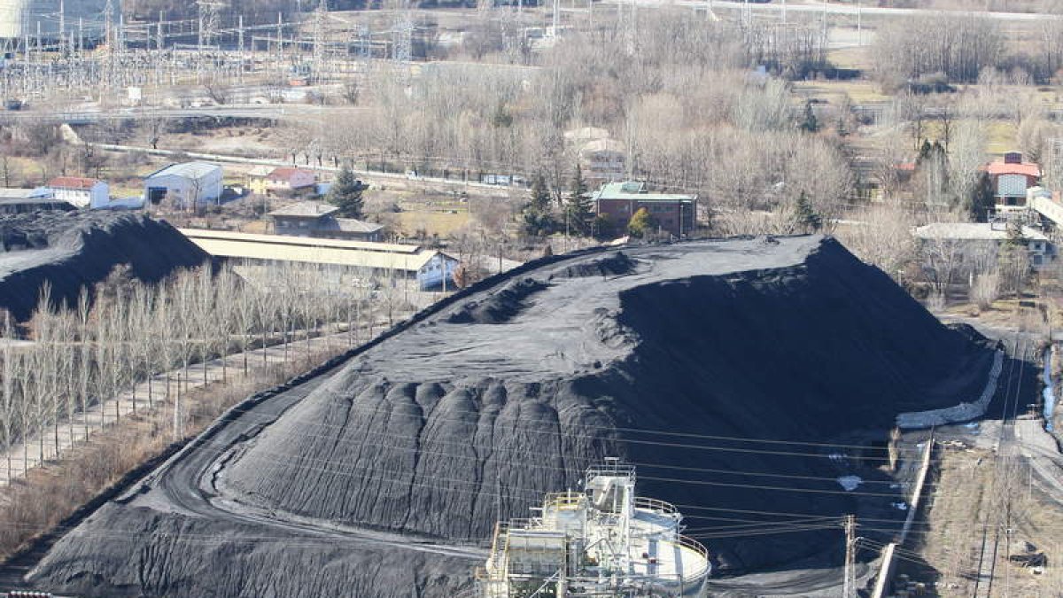 Carbón almacenado en una explotación de la provincia.