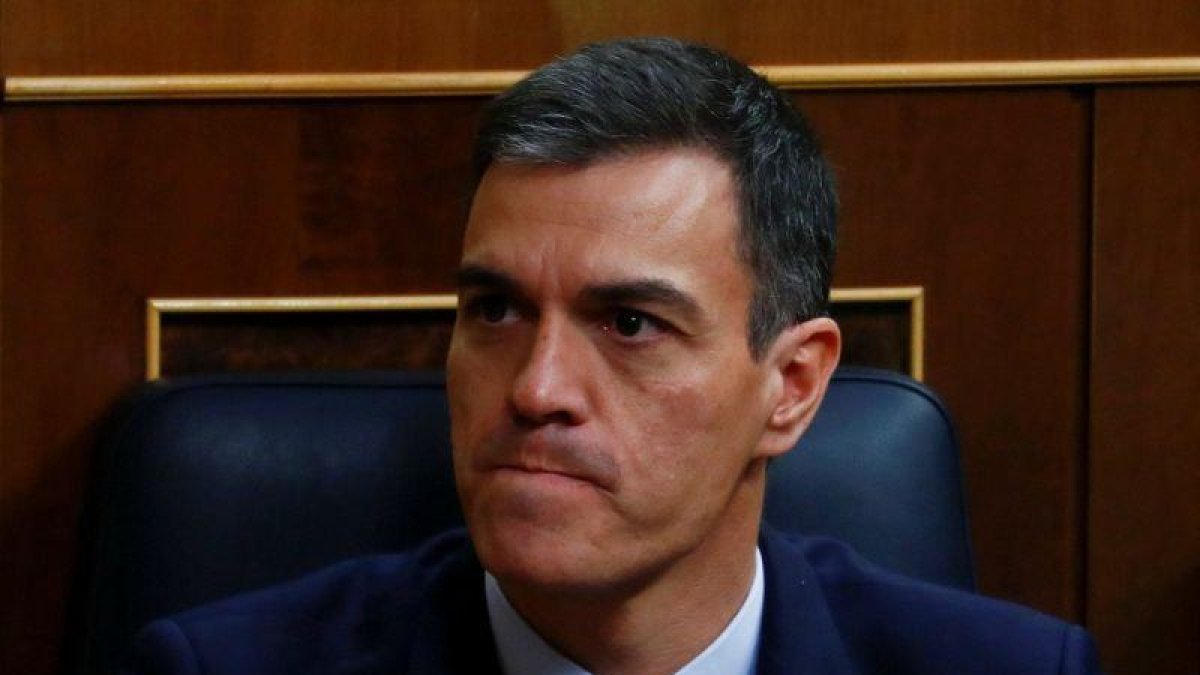 Pedro Sánchez, en el debate de los Presupuestos en el Congreso.