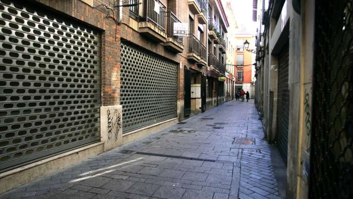La calle de La Paloma, donde esta madrugada se produjo el suceso.
