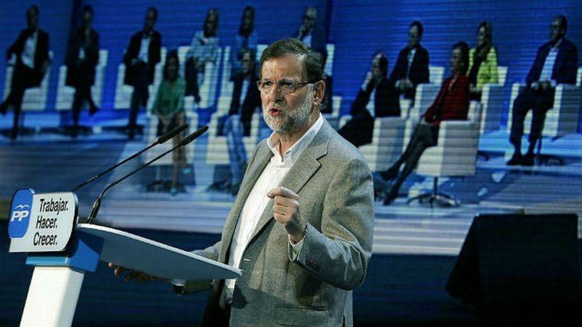Mariano Rajoy, en la presentación de los candidatos del PP