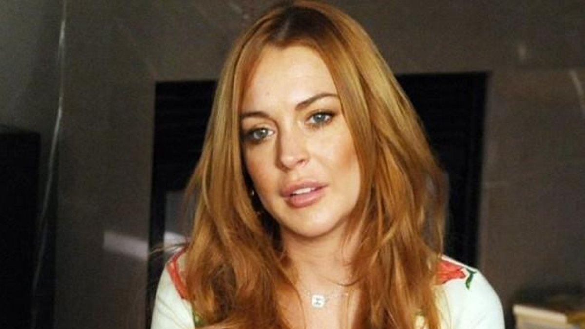 La actriz Lindsay Lohan.