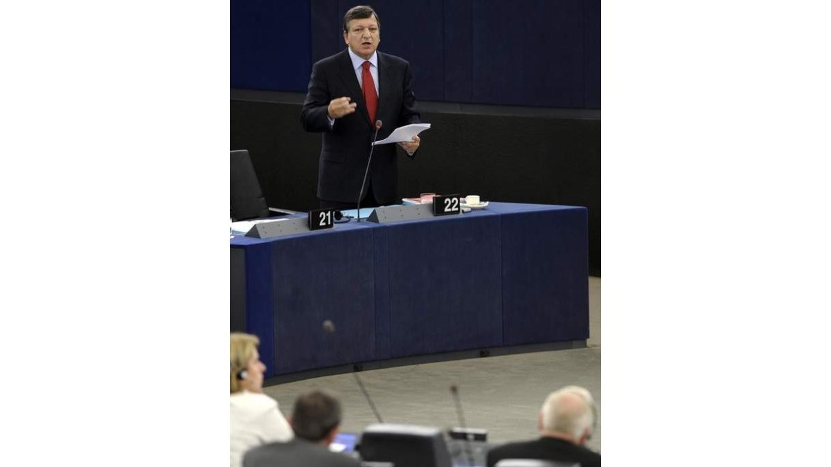 Durao Barroso, en el Parlamento Europeo.