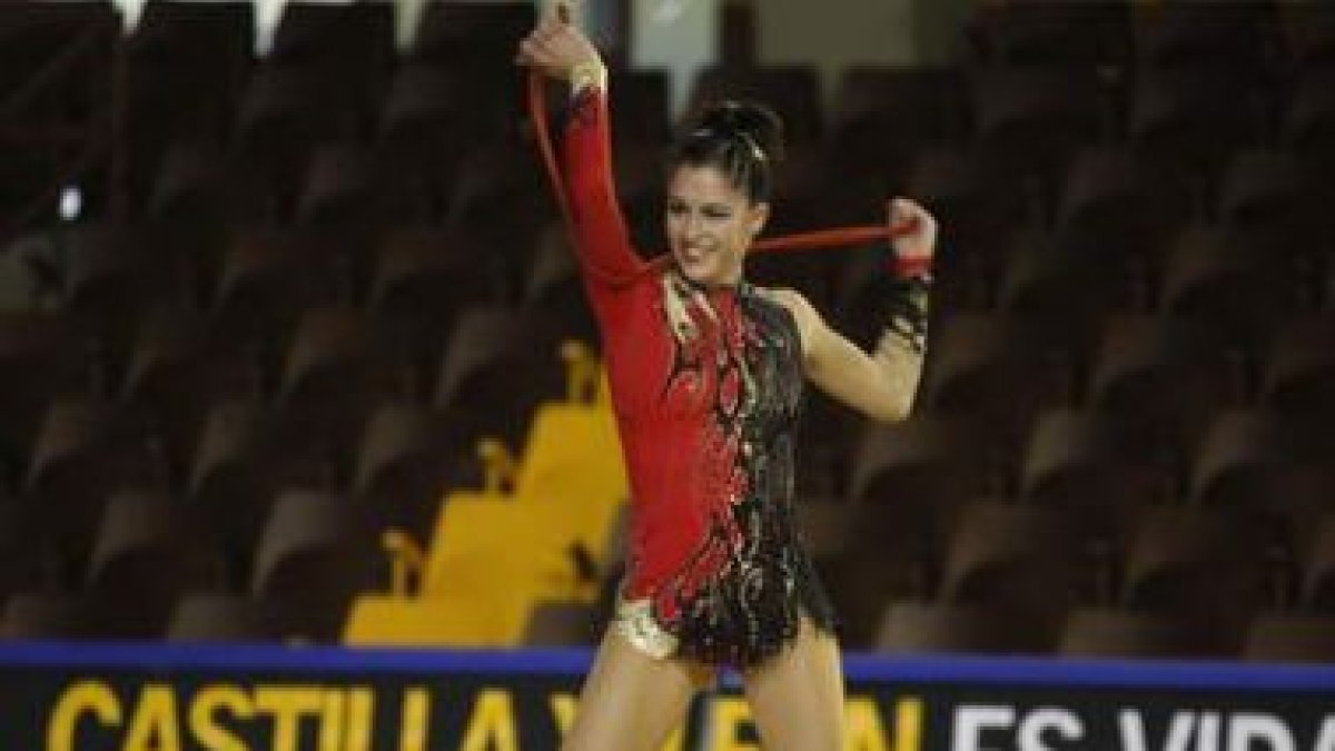 La leonesa Carolina Rodríguez está considerada como la mejor gimnasta española del momento