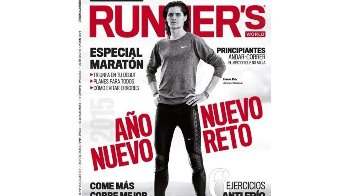 Aláiz, portada de la revista espacializada Runner’s World.