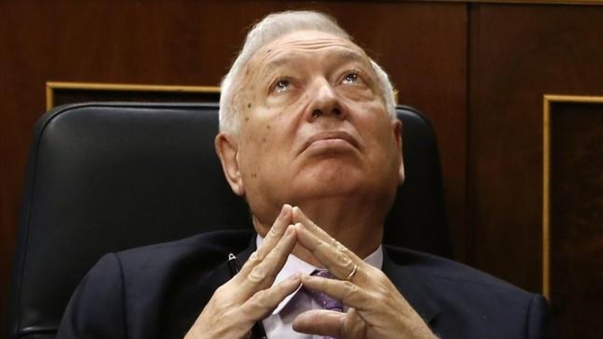 José Manuel García-Margallo, en el Congreso de los Diputados.