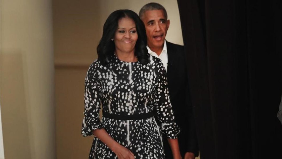 Barack y Michelle Obama, en Chicago, el pasado 3 de mayo.