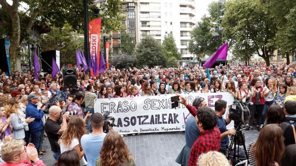 Protestas contra la agresión sexual el pasado viernes.