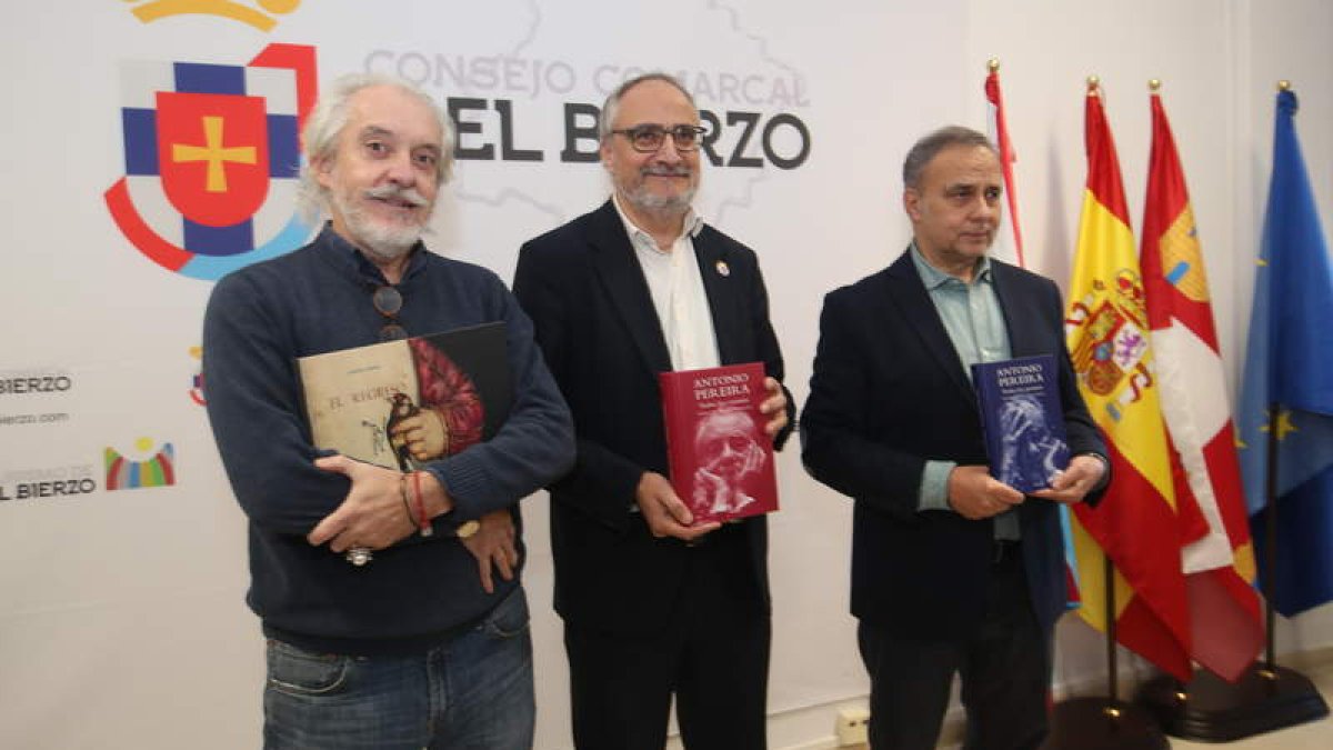 José Antonio Robés, Olegario Ramón y Joaquín Otero. L. DE LA MATA