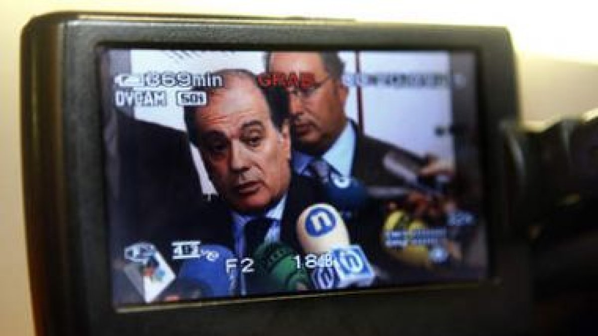Tomás Villanueva, durante una comparecencia informativa en León, en imagen de archivo.