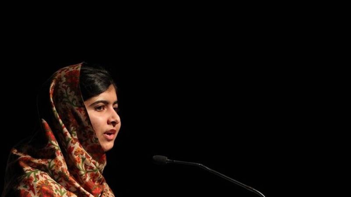Malala, durante un discurso tras recibir un galardón de Amnistía Internacional, el pasado 17 de septiembre en Dublín.