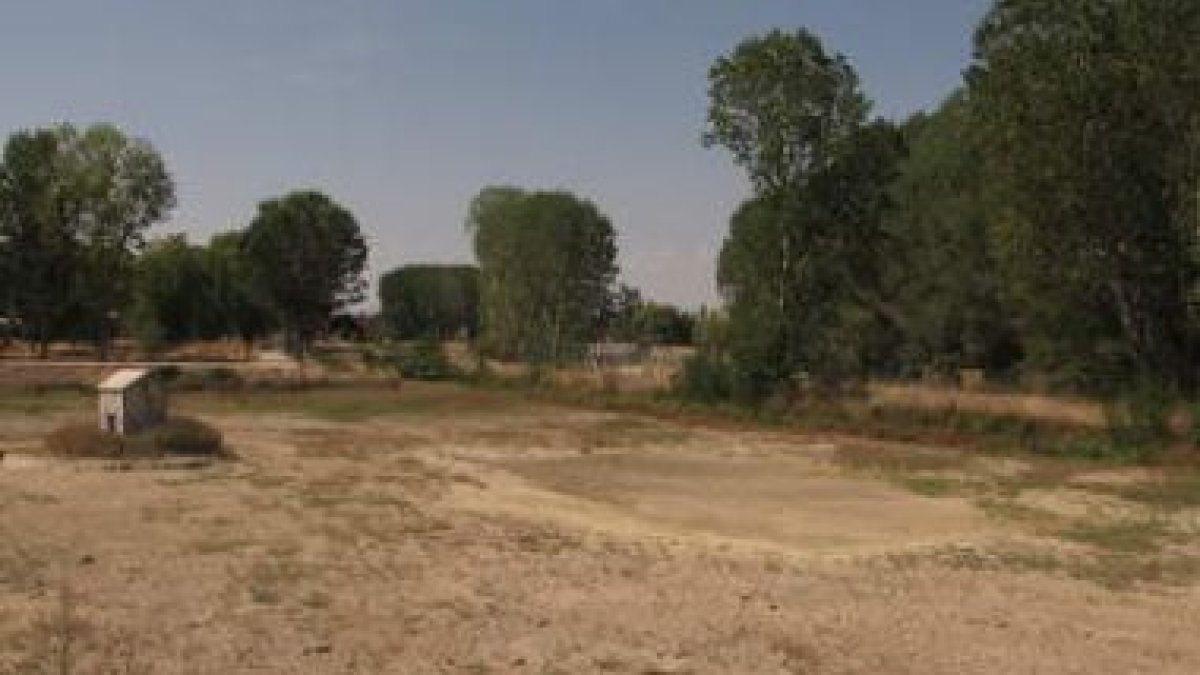 Ni una sola gota de agua llega a la laguna de la Huertona, en Jiménez de Jamuz.