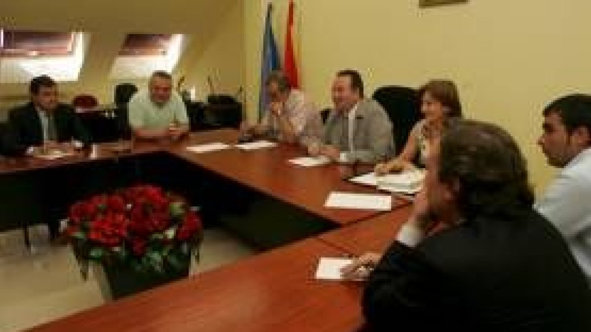 El encuentro entre la patronal y los parlamentarios tuvo lugar en la sede del Consejo del Bierzo