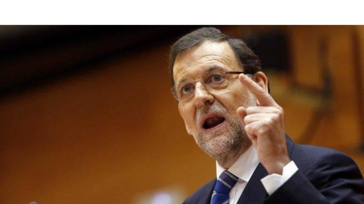Rajoy, durante el pleno extraordinario celebrado con motivo del 'caso Bárcenas'.