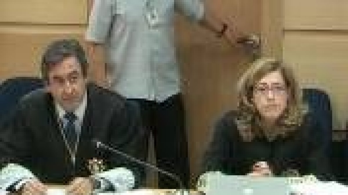 El fiscal jefe de la Audiencia Nacional, Javier Zaragoza y la fiscal Olga Sánchez, durante el juicio