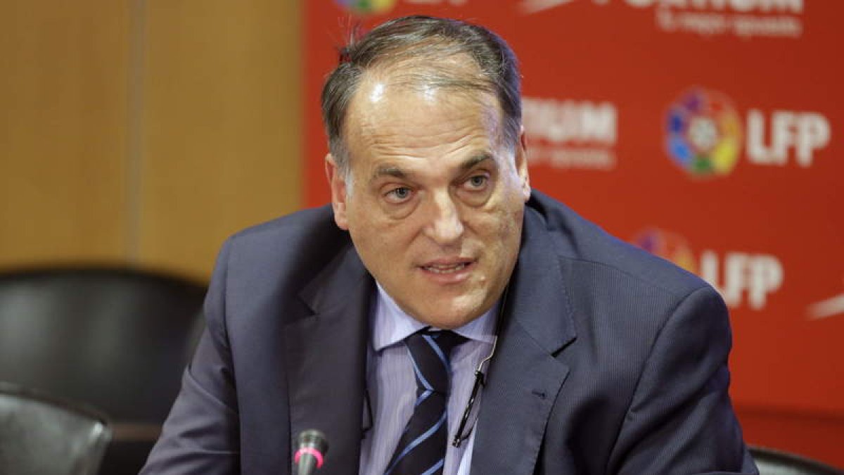 Javier Tebas, presidente de la Liga de Fútbol Profesional.