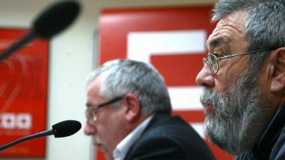 Toxo y Méndez hacen balance del primer año de Gobierno de Rajoy.