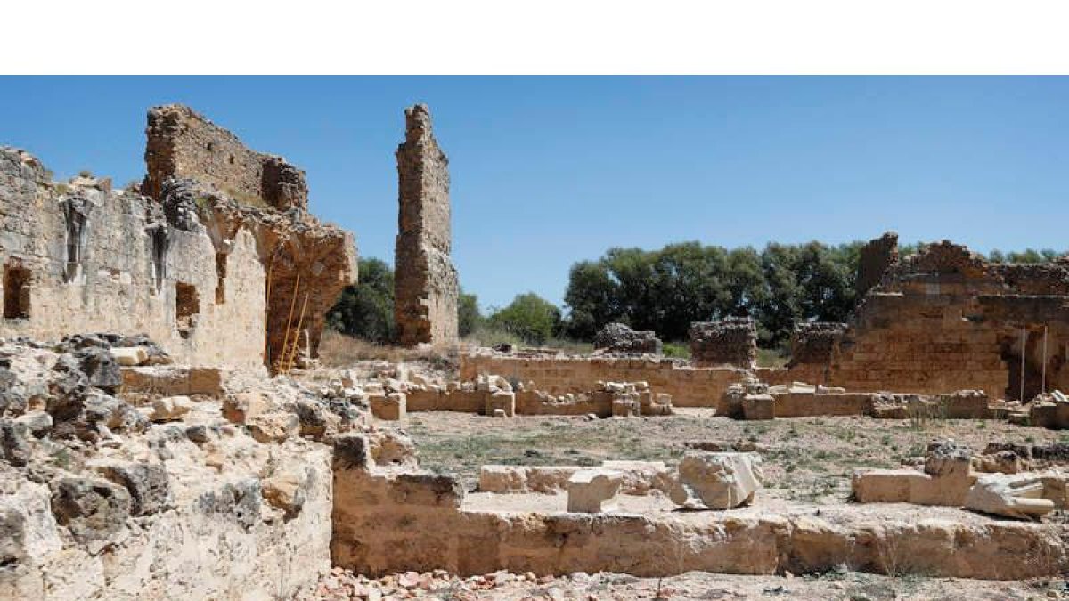 Imagen de las ruinas del monasterio de San Pedro de Eslonza, uno de los más grandes y monumentales que tuvo León. JESÚS F. SALVADORES