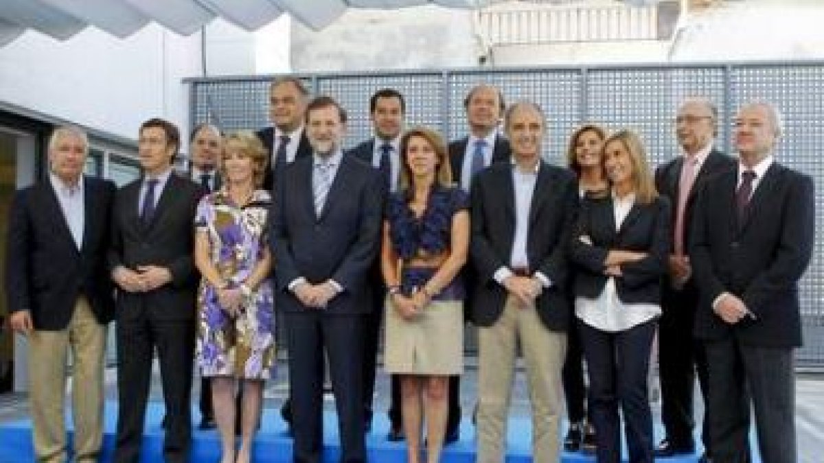 Rajoy presidió la reunión de representantes autonómicos del PP.
