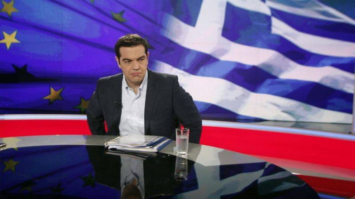 Alexis Tsipras, anoche, en una entrevista en la televisión pública griega ERT.