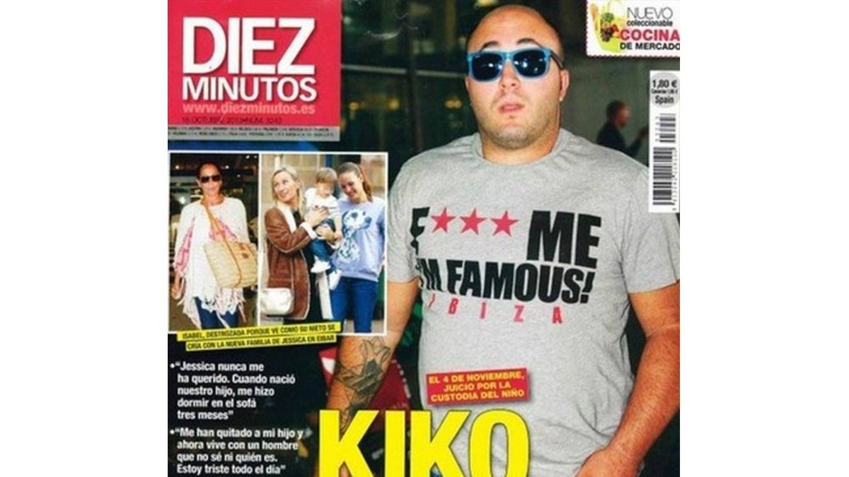 Portada de la revista 'Diez Minutos' de esta semana, protagonizada por Kiko Rivera.