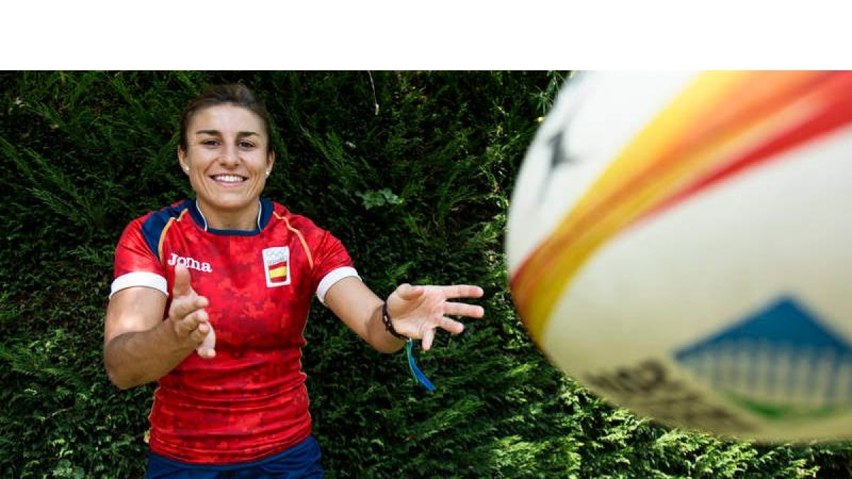 La leonesa María Casado busca con la selección española una plaza para sus segundos juegos olímpicos. SARA CAMPOS