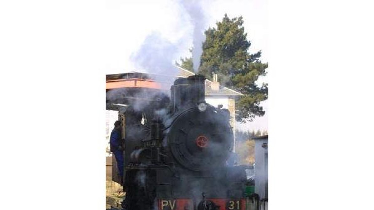 La PV 31 funcionando en Cubillos, en diciembre del 2001.