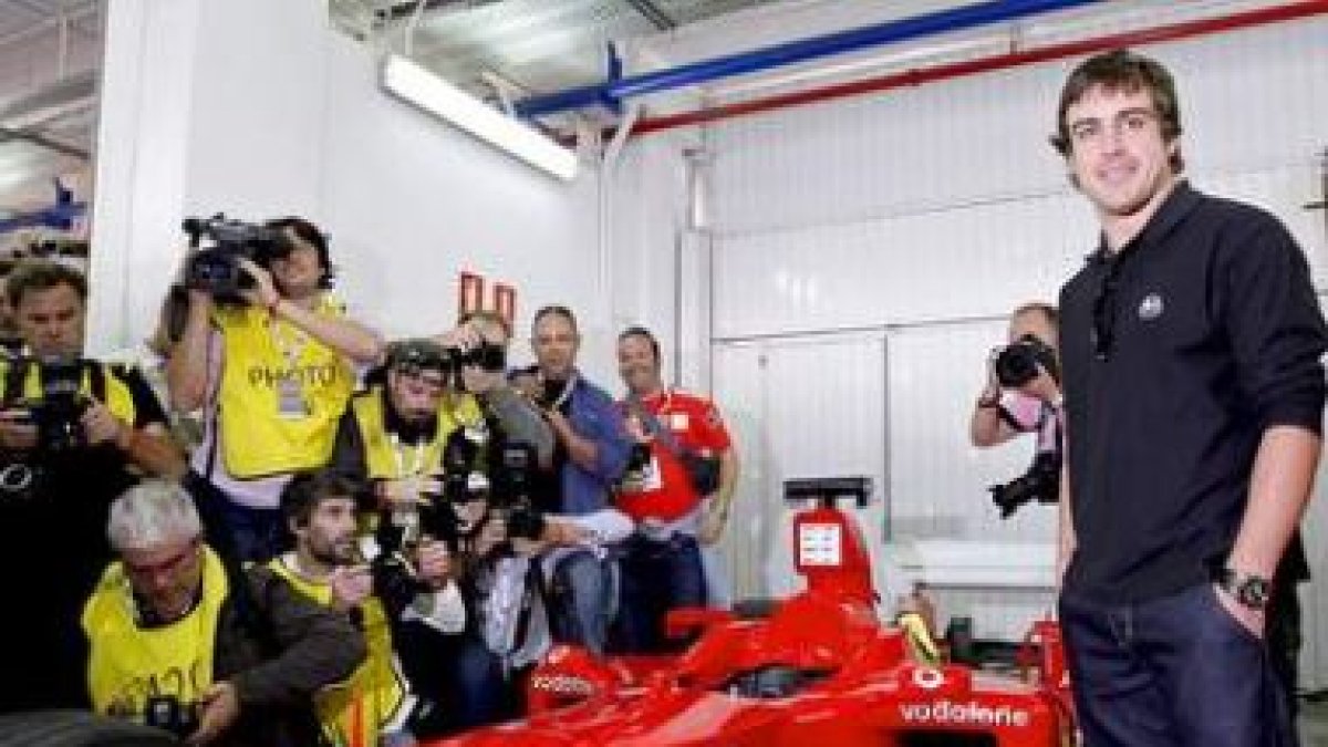 El asturiano debutará hoy oficialmente con Ferrari.