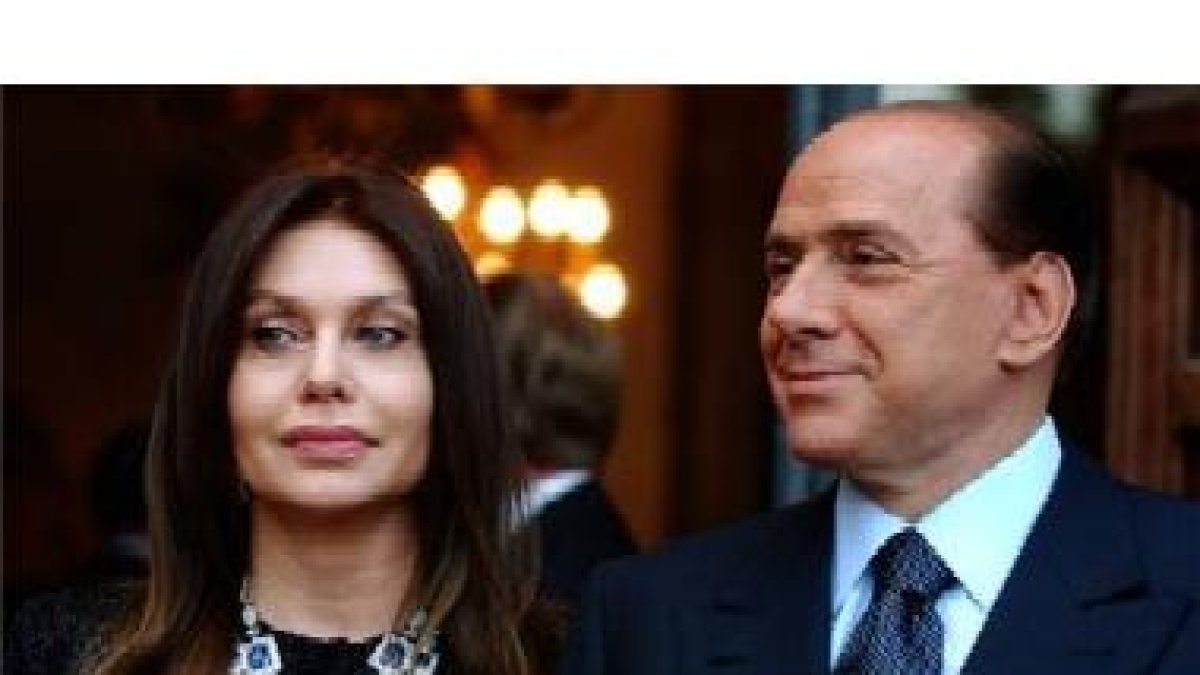 Berlusconi y Veronica, en una imagen reciente